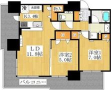ブランズタワー札幌の間取り画像