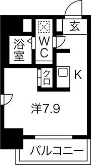 アストリア北大前の間取り画像