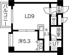 シャトレ東札幌の間取り画像