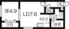 A2麻生（エーツーアサブ）の間取り画像