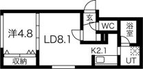 アズールVの間取り画像