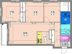 Grand-Place N11 Cocoro（グランプラスNの間取り画像