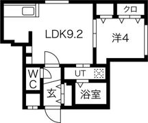 Le nuage（ル・ヌアージュ） 豊平の間取り画像
