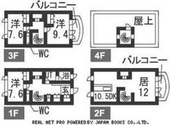スターゲート伏見旭堂第8 B棟の間取り画像