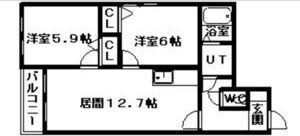ハイツプロキオンの間取り画像