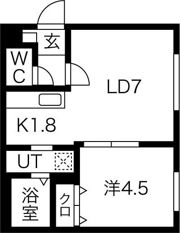 ラグジースペース自衛隊前の間取り画像