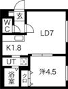 ラグジースペース自衛隊前の間取り画像