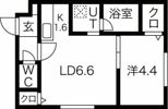 ロコベルソ月寒東の間取り画像