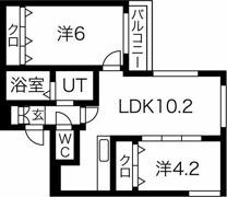 ネコオール麻生の間取り画像