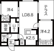 ブランシャール eleganceの間取り画像
