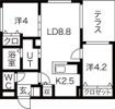 ブランシャール eleganceの間取り画像