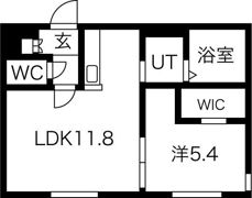 Peche山鼻 Cの間取り画像