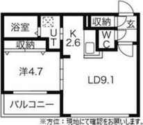 アジュールコートN5の間取り画像