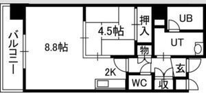 アルファスクエア円山の間取り画像
