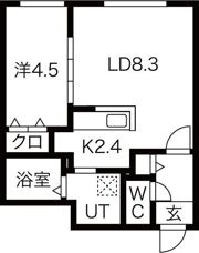 ブランシャール北3条通の間取り画像