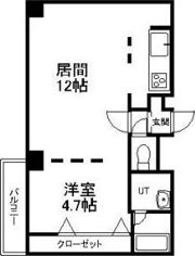 アンビシャス北大前の間取り画像