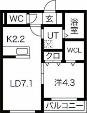 エヴァ琴似の間取り画像