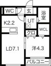 エヴァ琴似の間取り画像