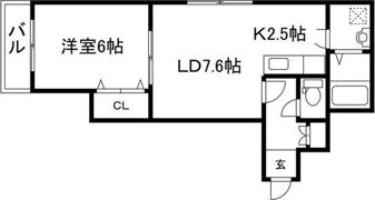 パルコートDEN月寒中央の間取り画像