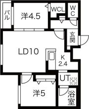 ブランシャール大通EASTの間取り画像