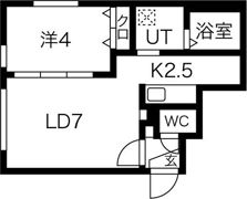 ラフィーネ環状通東の間取り画像
