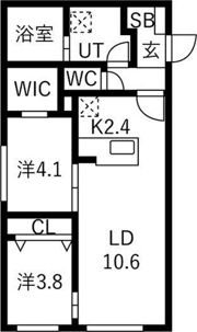 リガーレ月寒東の間取り画像