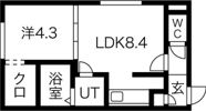 Peche山鼻Bの間取り画像