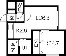 カハラ宮の沢の間取り画像