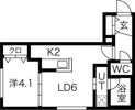 MINES福住（ミネス）の間取り画像