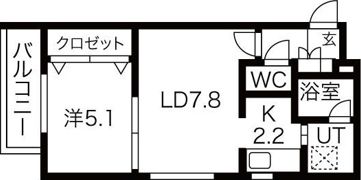 ヴェリテ円山神宮の間取り画像