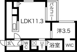 casaAT平岸2ndの間取り画像