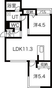 ヴェリタス・アメリオの間取り画像