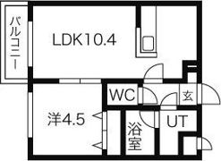 オルセー環状通東の間取り画像