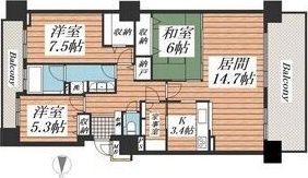 ダイアパレス大通南の間取り画像