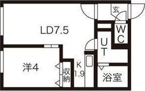 ブリランテ中島公園の間取り画像