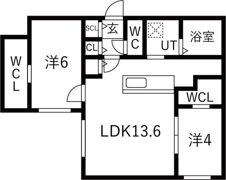仮）菊水1-4MSの間取り画像