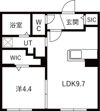 ブランシャールKAI（カイ）中島公園の間取り画像