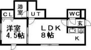ウイングコート学園前の間取り画像