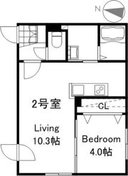 INFINITY南8条の間取り画像