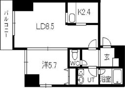 セレナール南13条の間取り画像
