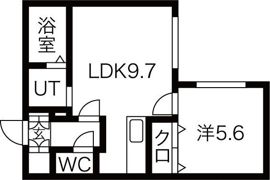 Cream琴似の間取り画像