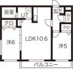 クレアメゾン環状通東の間取り画像