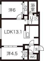 ブランシャールKT＆Y麻生の間取り画像