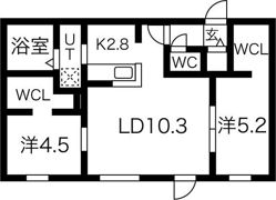 Ts COURT HONDORIの間取り画像