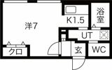 エヴァンスコート厚別中央の間取り画像