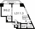 円山シャトー桂和坂下の間取り画像