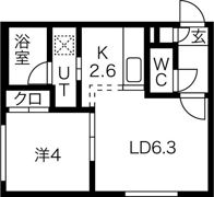 Alegria南8条の間取り画像