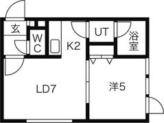 ブランノワールさっぽろstの間取り画像