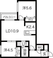 ブランシャール北3条通の間取り画像