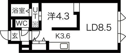 チケン北大前の間取り画像